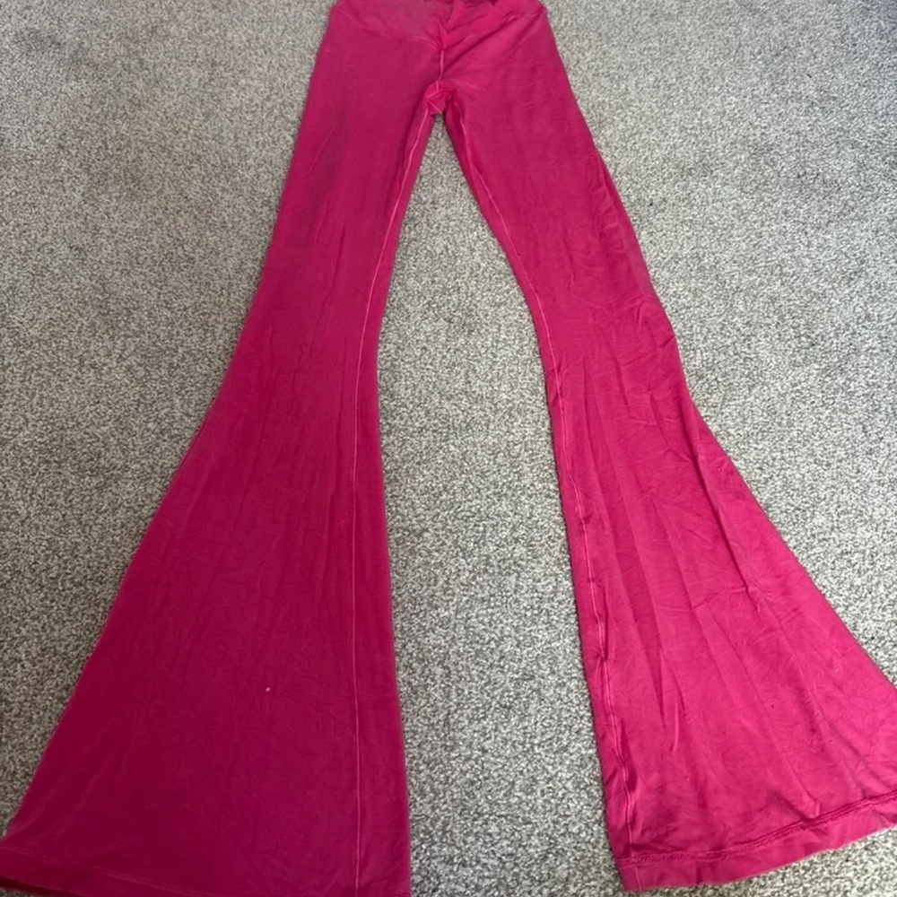 Aerie flared Vibrant Pink Flared Pants